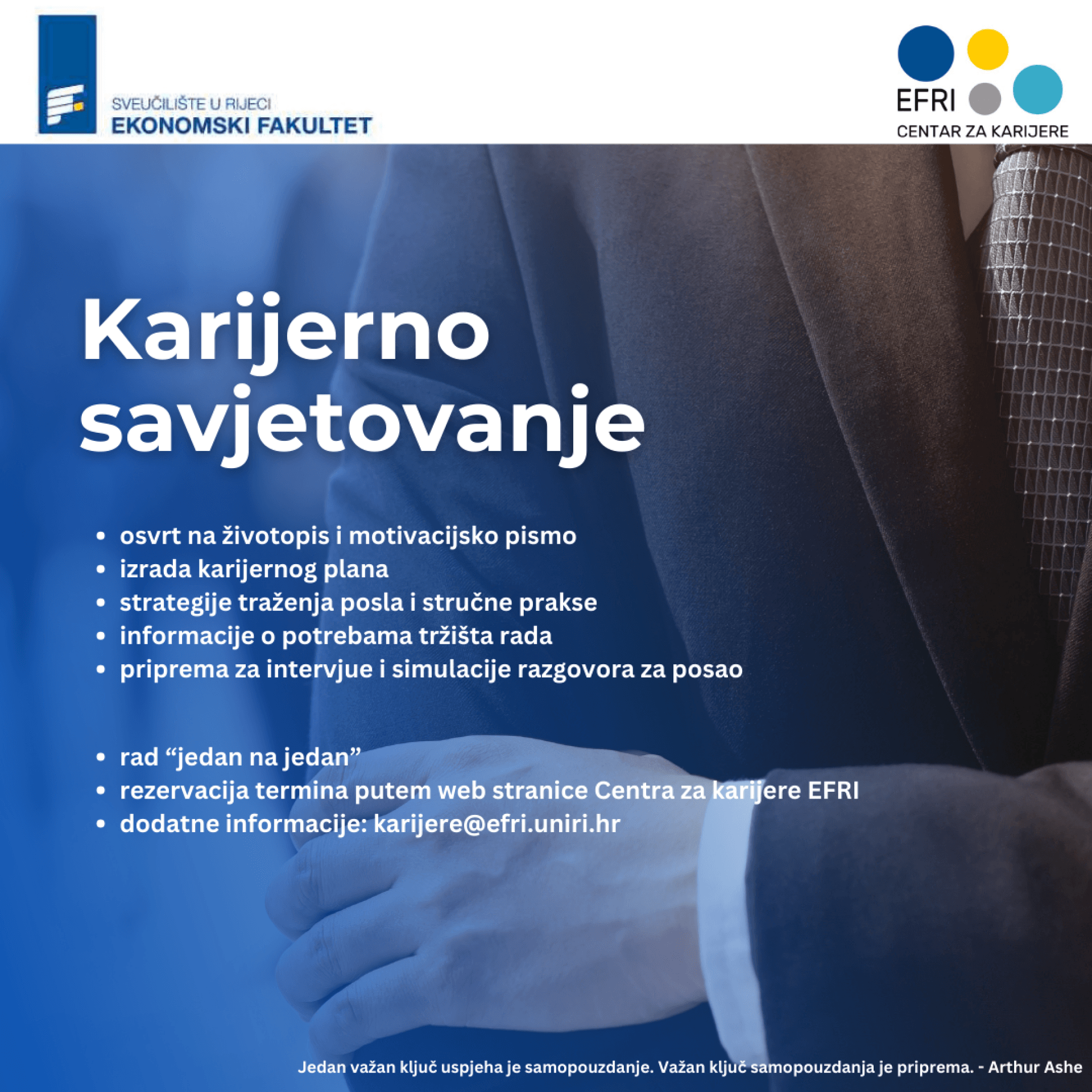 Karijerno savjetovanje – ožujak 2026. godine