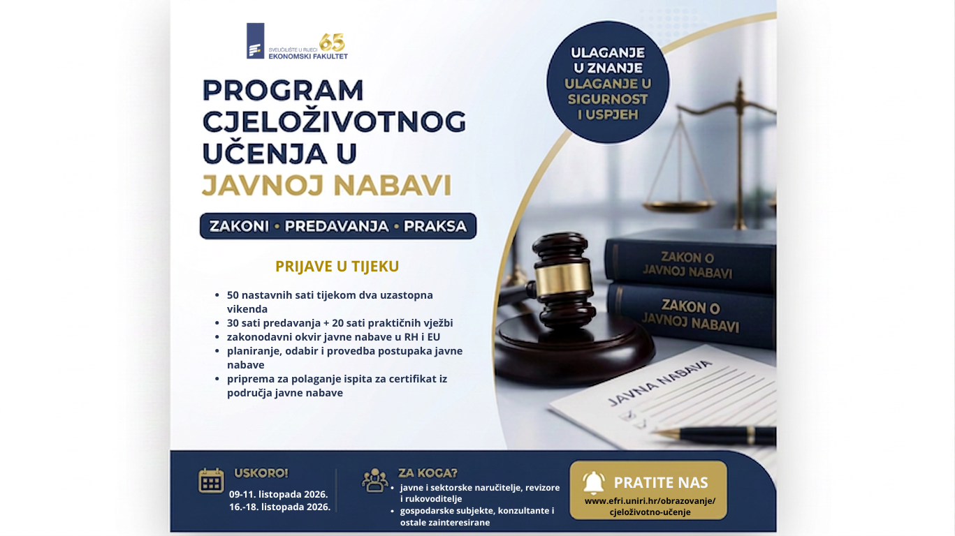 Otvorene prijave za Program izobrazbe u području javne nabave